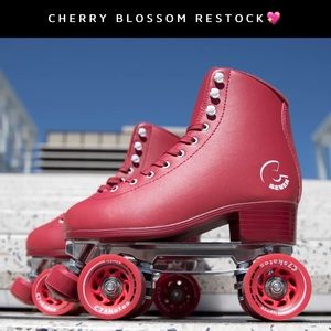C SEVEN C7skates Roller Skates Cherrypop Red Quad Skates Women’s 8 Men’s 7
